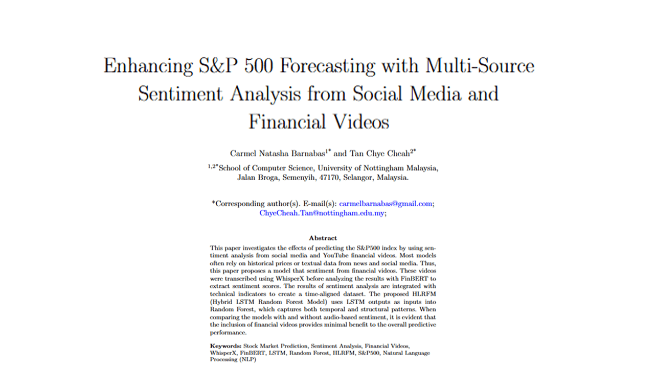 S&P500 Stock Price Prediction